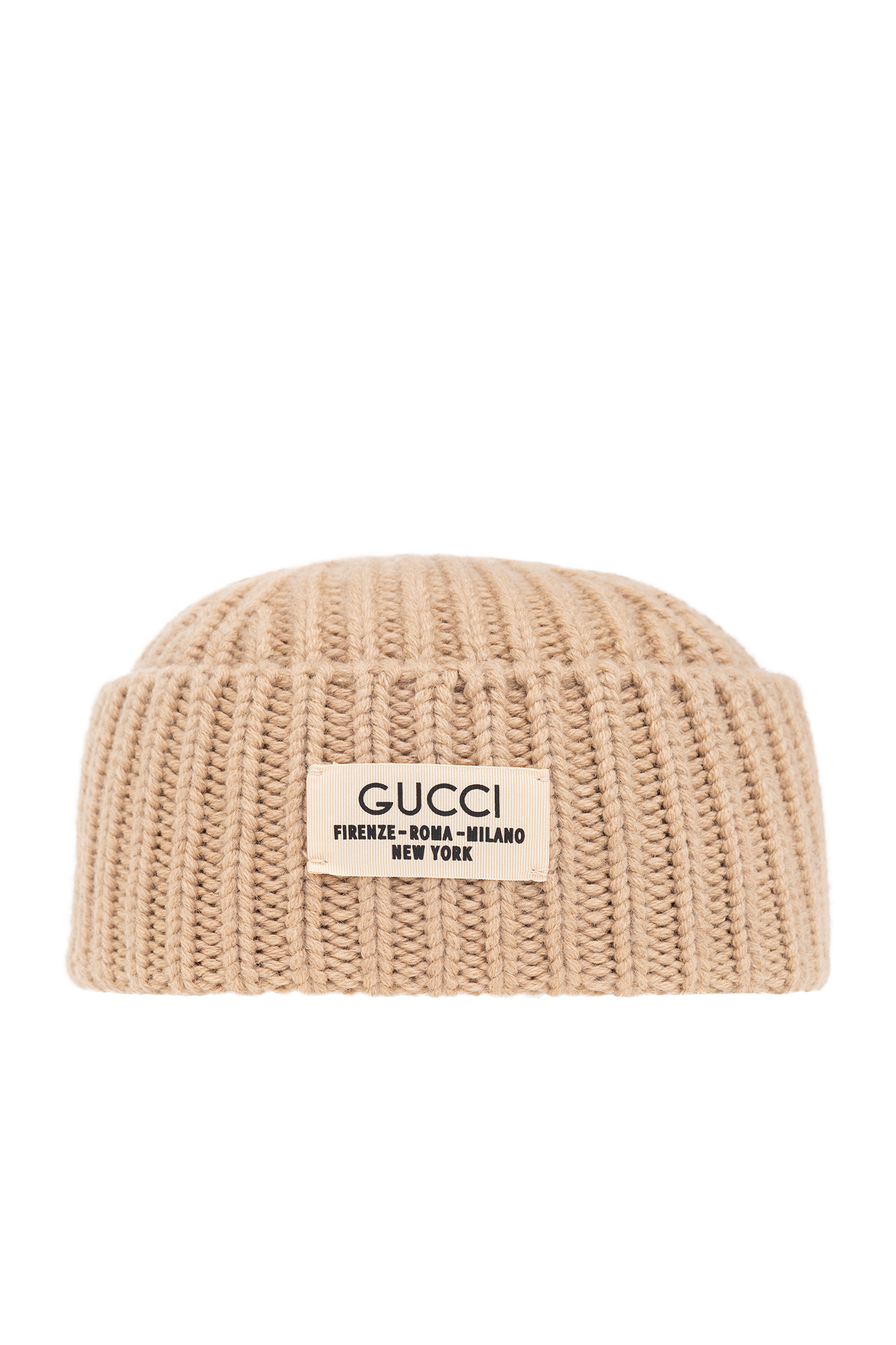 Gucci Leather belt with snake buckle SchaferandweinerShops Canada Beige Beanie with logo Gucci